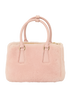 Small Galleria, &pound;1,500, Handbags, Pink, Shearling, Back view